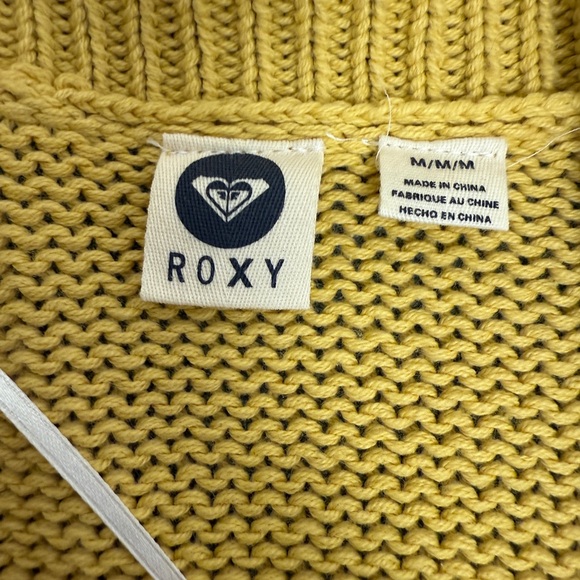 ROXY Knit Cardigan Sweater Women’s Medium - Picture 3 of 8
